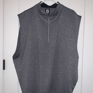 Footjoy 1/4 zip vest grey